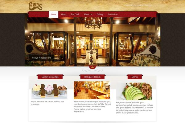 The Restaurant theme site design template sample