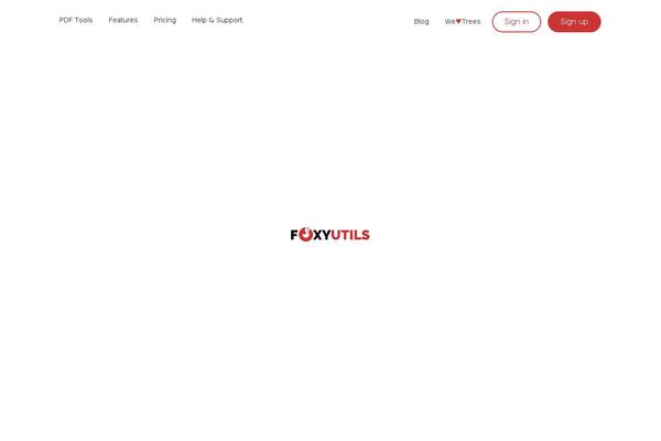 foxyutils.com site used Foxyutils