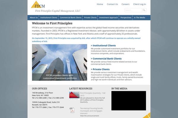 WordPress website example screenshot