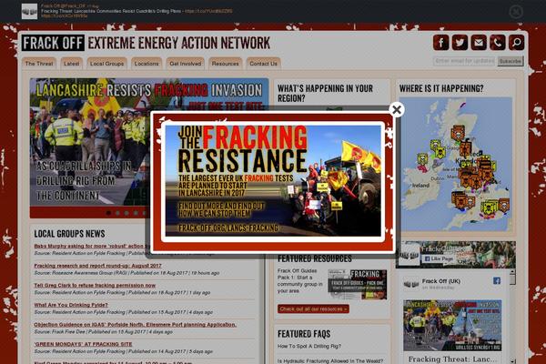 frack-off.org.uk site used Frack-off