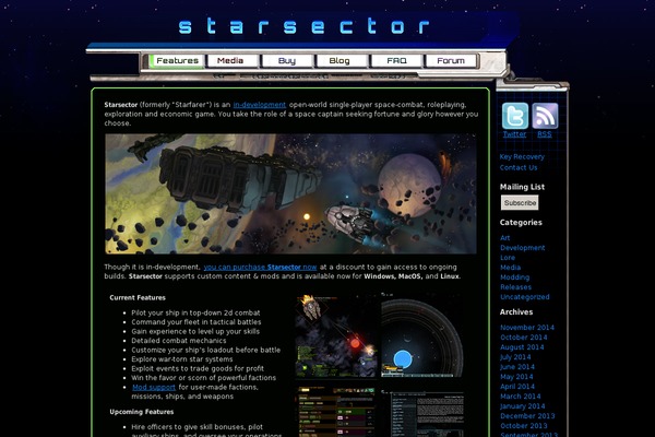 fractalsoftworks.com site used Starfarer