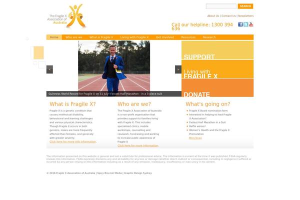 fragilex.org.au site used Fragile-x