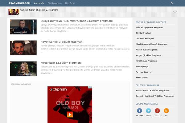 Hueman theme site design template sample