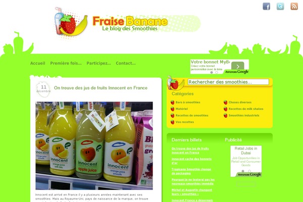 fraisebanane.fr site used Greendog