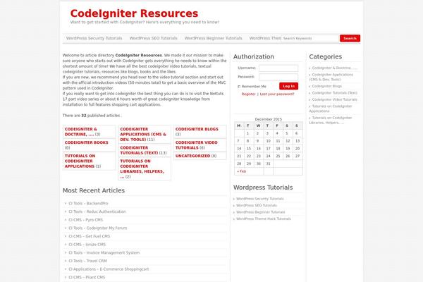 frameworkresources.com site used Article-directory-theme