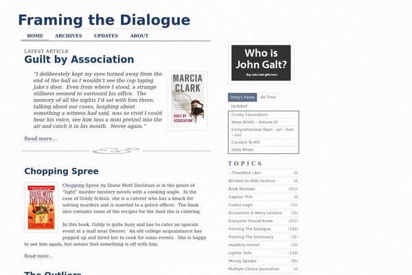 framingthedialogue.com site used Framing