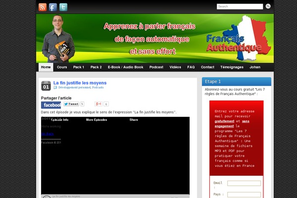 francaisauthentique.com site used Francaisauthentique