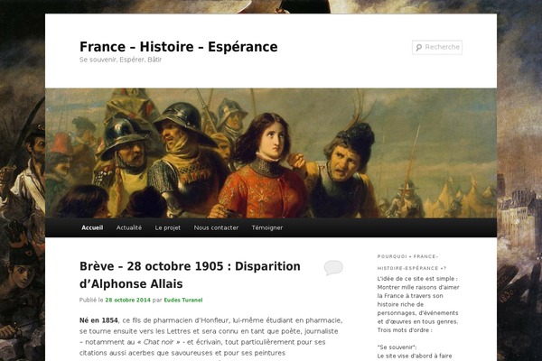 france-histoire-esperance.com site used Newsanchor-pro