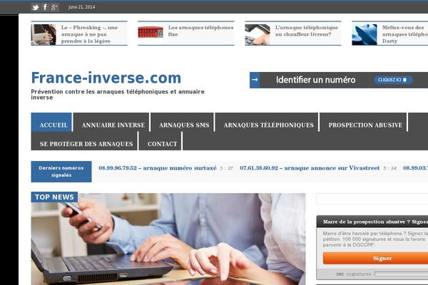 france-inverse.com site used Rapidnews