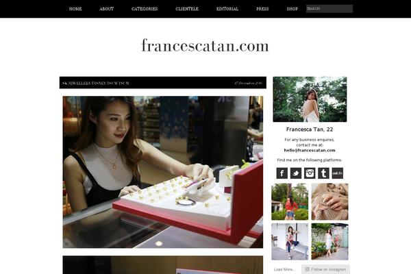 francescatan.com site used Francesca