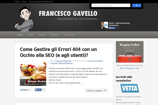 francescogavello.it site used Gavello