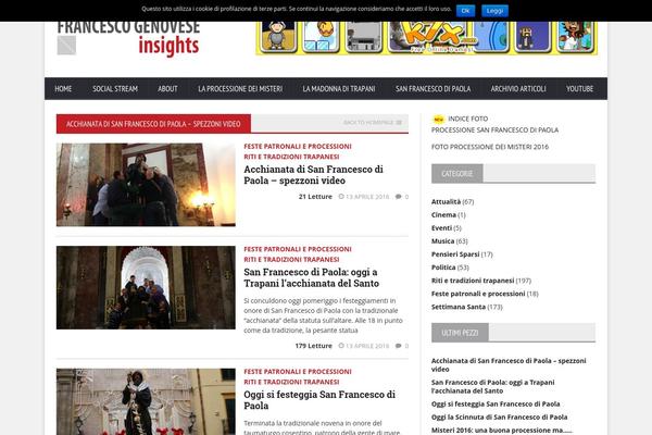 Hueman theme site design template sample