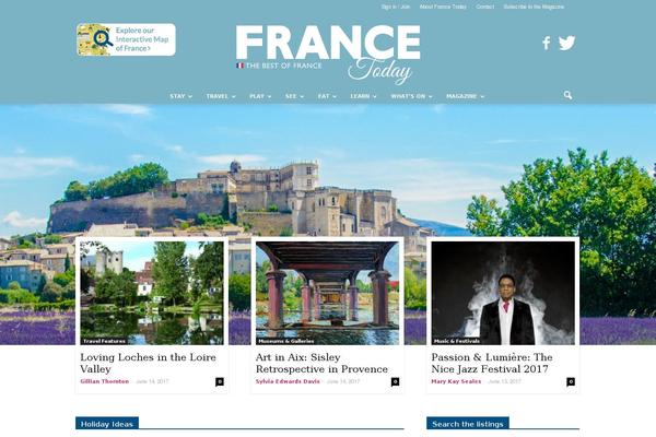 francetoday.com site used Francemedia-wp