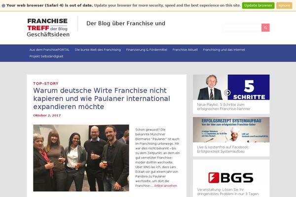 franchise-treff.de site used Franchise-treff