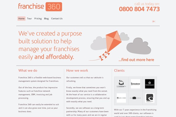 WordPress website example screenshot
