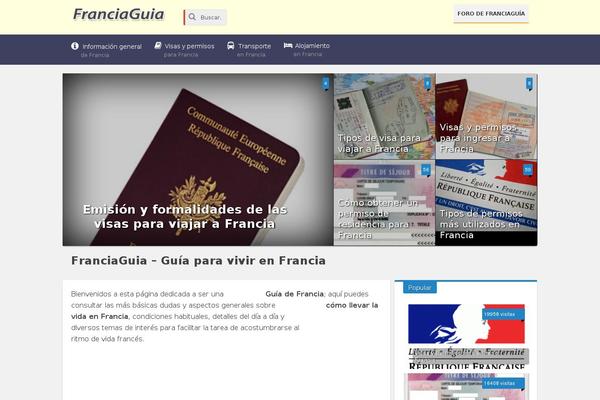 franciaguia.com site used Rebista-theme