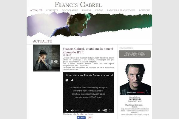 franciscabrel.com site used Franciscabrel