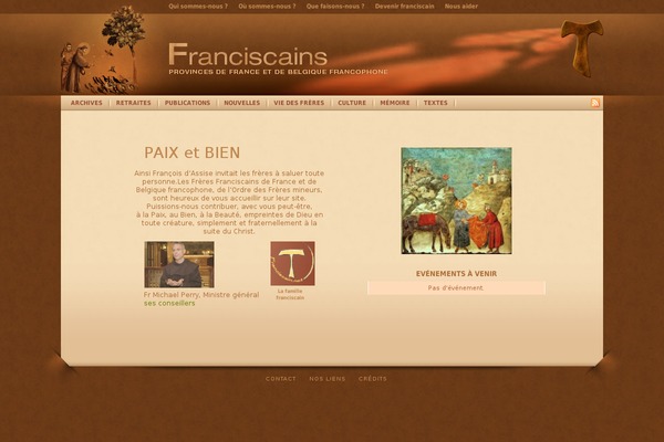 franciscains.fr site used Franciscains