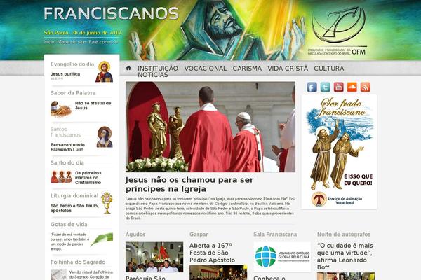 franciscanos.org.br site used Minhaparoquia