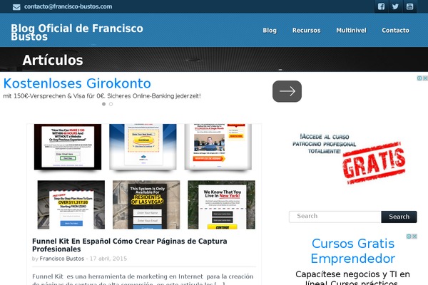 francisco-bustos.com site used Blogar