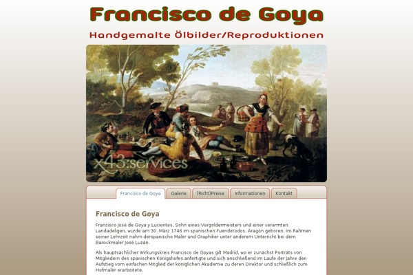 francisco-de-goya.pw site used Theme_goya