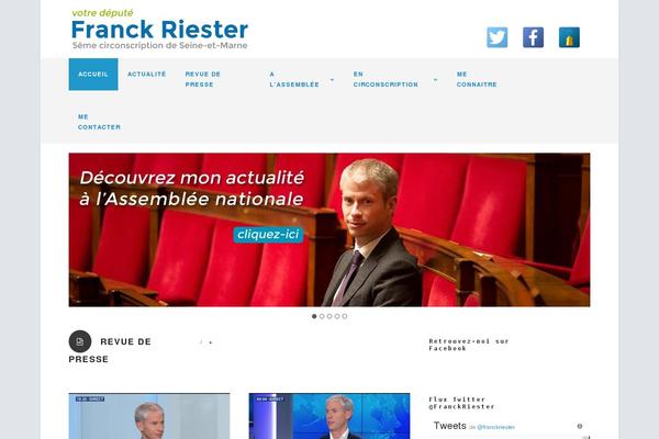 franckriester.fr site used Franckriester