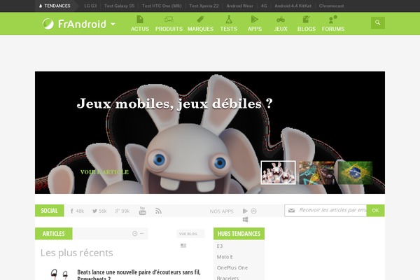 frandroid.com site used Humanoid-redesign