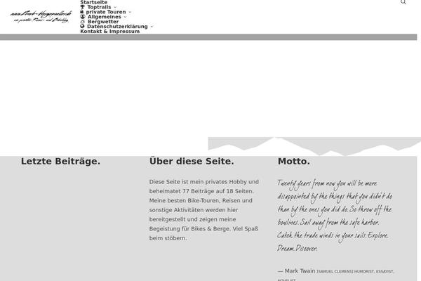 WordPress website example screenshot