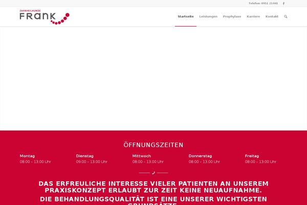 Enfold theme site design template sample