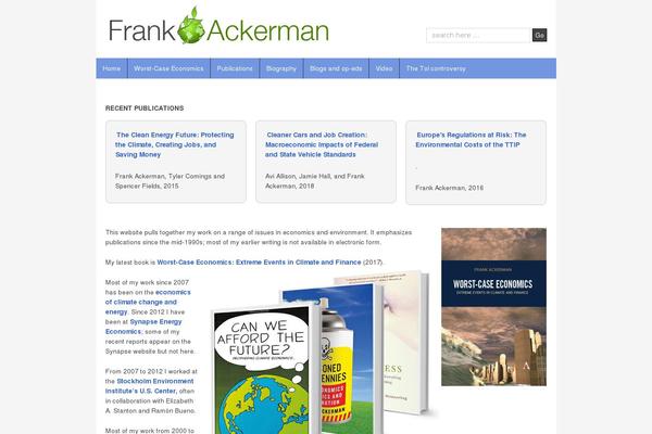 frankackerman.com site used Shell-child-theme