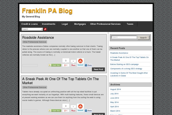 franklin-pa.org site used Asteroid