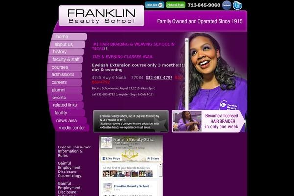 Franklin theme site design template sample