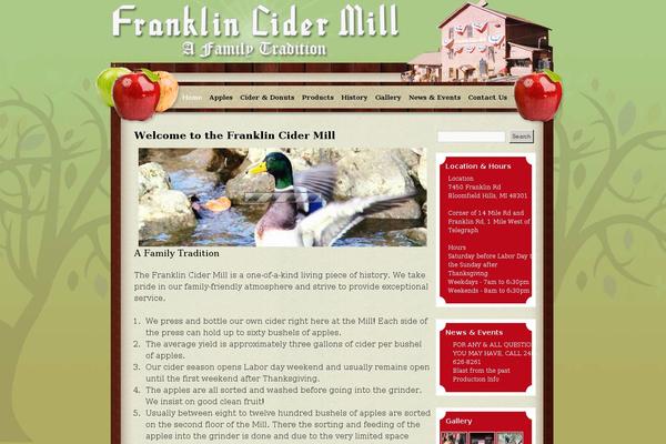 franklincidermill.com site used Cider