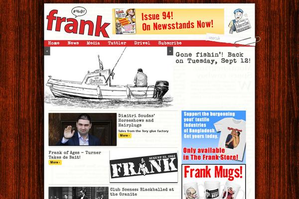 Frank theme site design template sample