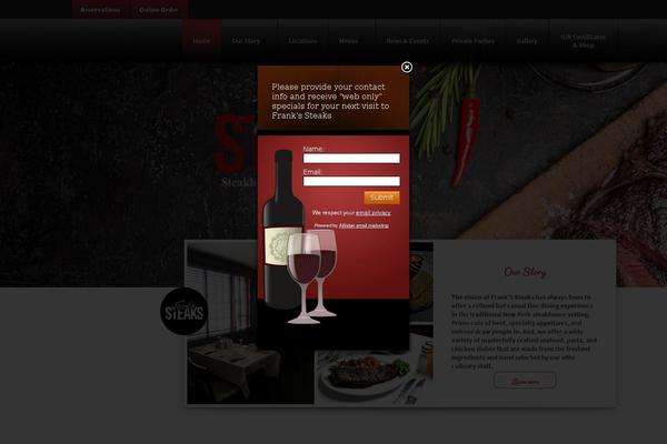 The Restaurant theme site design template sample