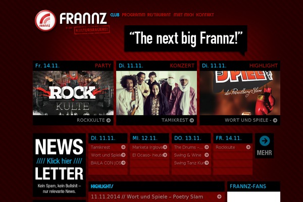 frannz.de site used Frannz