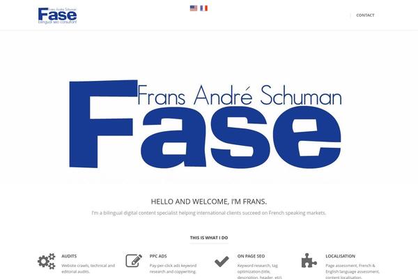fransschuman.net site used Bouncy-wp
