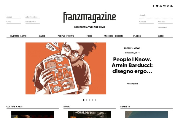 franzmagazine.com site used Franzmagazine