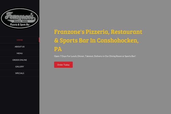 franzonesconshohocken.com site used Franzonespizzeria