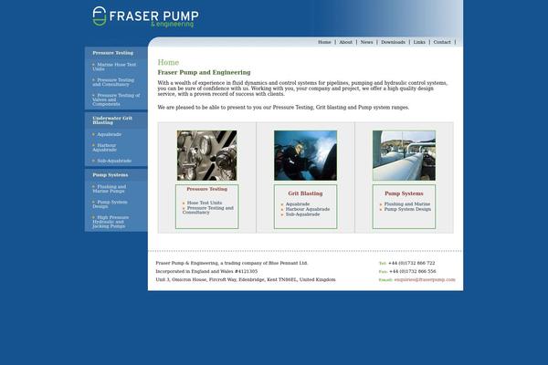 fraserpump.com site used Fraser