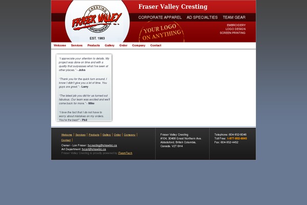 Default theme site design template sample