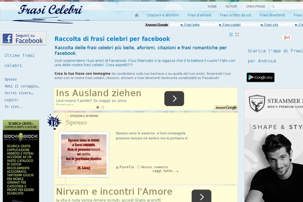 frasicelebri.eu site used Frasicelebri_theme