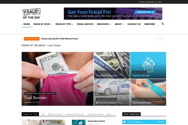 fraudoftheday.com site used Ln-fotd-wp-theme