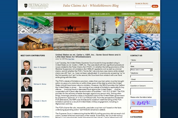 fraudwhistleblowersblog.com site used Lisi2013