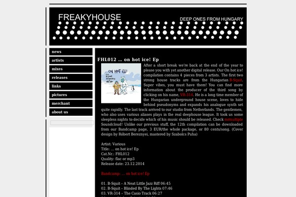 freakyhouse.eu site used Freakyhouse