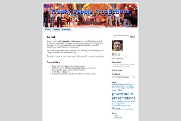 WordPress website example screenshot