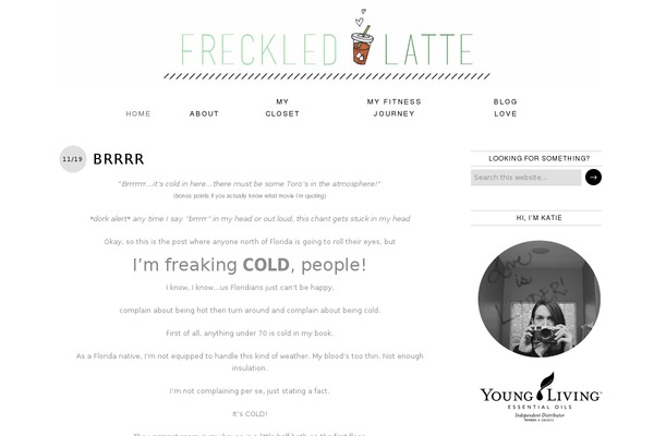 freckledlatte.com site used Madelinetheme1