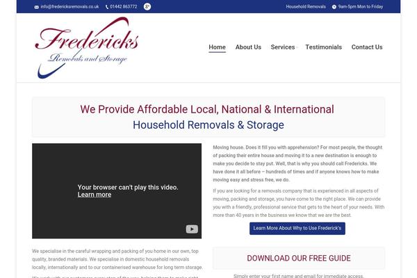 WordPress website example screenshot