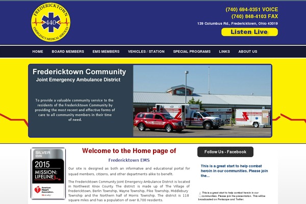 fredericktownems.net site used Wp