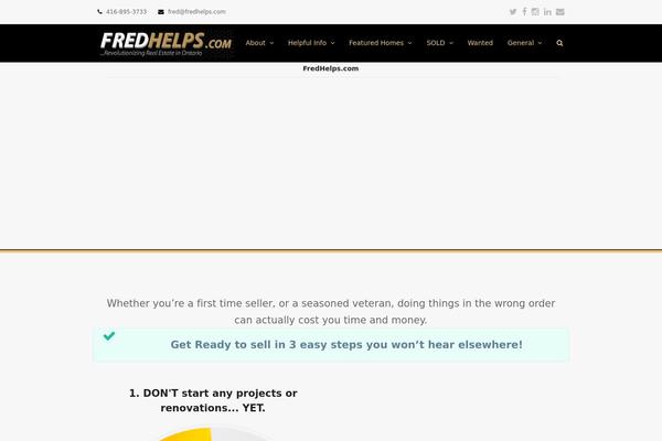 Total theme site design template sample